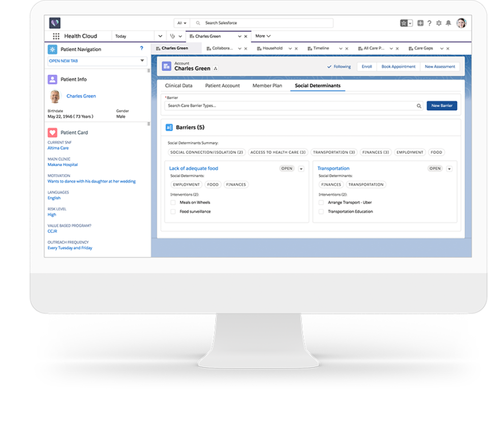 screenshot of Health Cloud